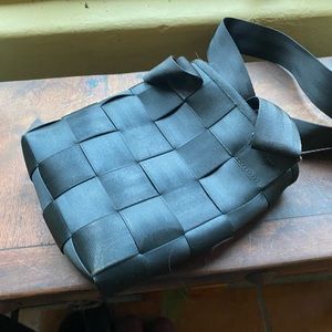 Unique Black Crossbody Seatbelt Bag